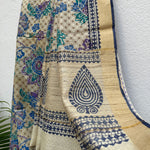 Load image into Gallery viewer, Urja Handblock Printed Moonga Silk Saree
