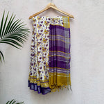 Load image into Gallery viewer, Vikings Printed Organic Linen Saree
