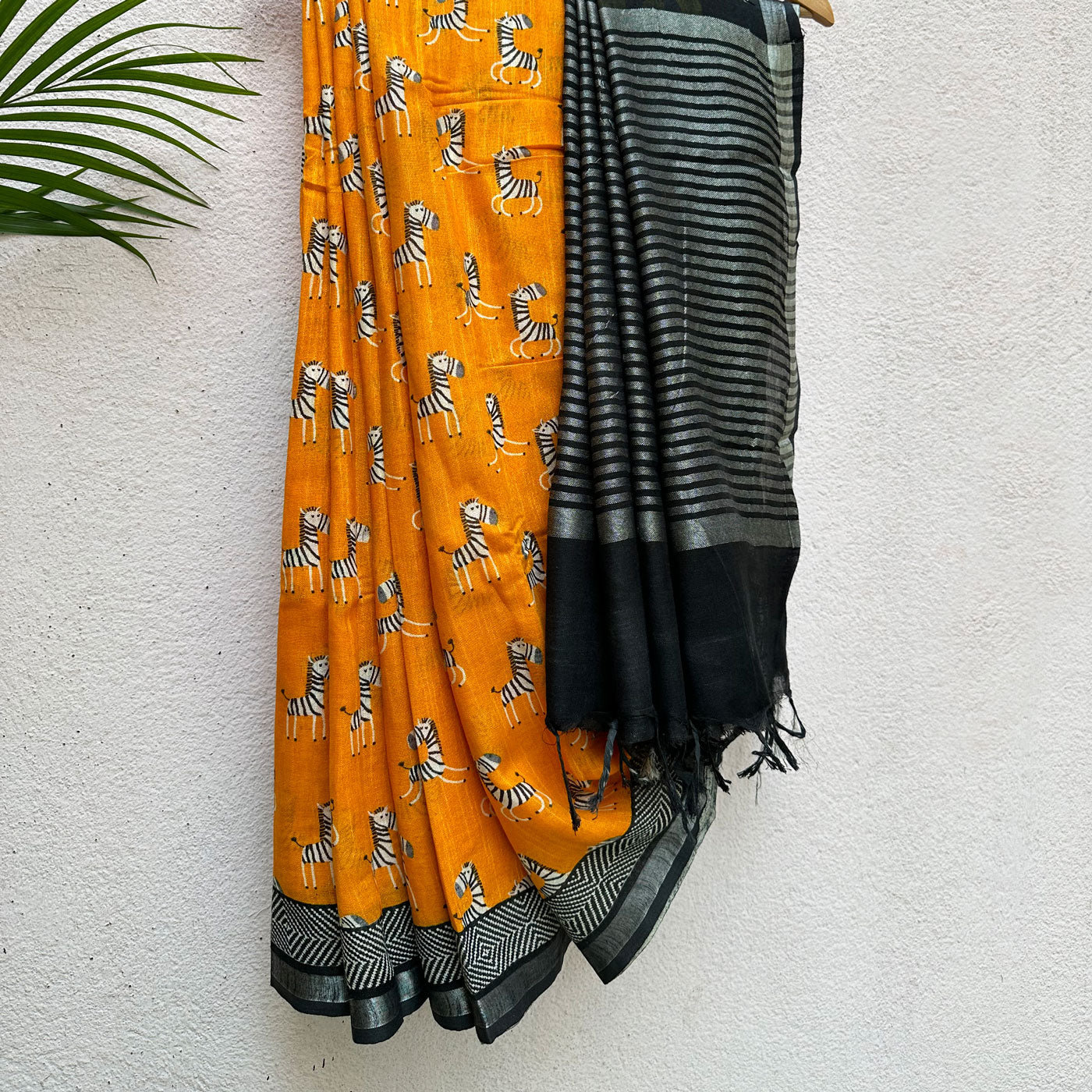 Zebra Cadabra Cotton Saree