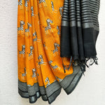 Load image into Gallery viewer, Zebra Cadabra Cotton Saree
