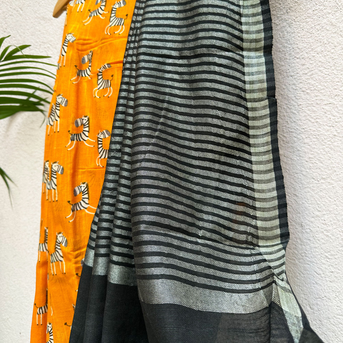 Zebra Cadabra Cotton Saree