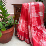 Load image into Gallery viewer, Bitter Sweet Love Shibori Cotton Linen Saree
