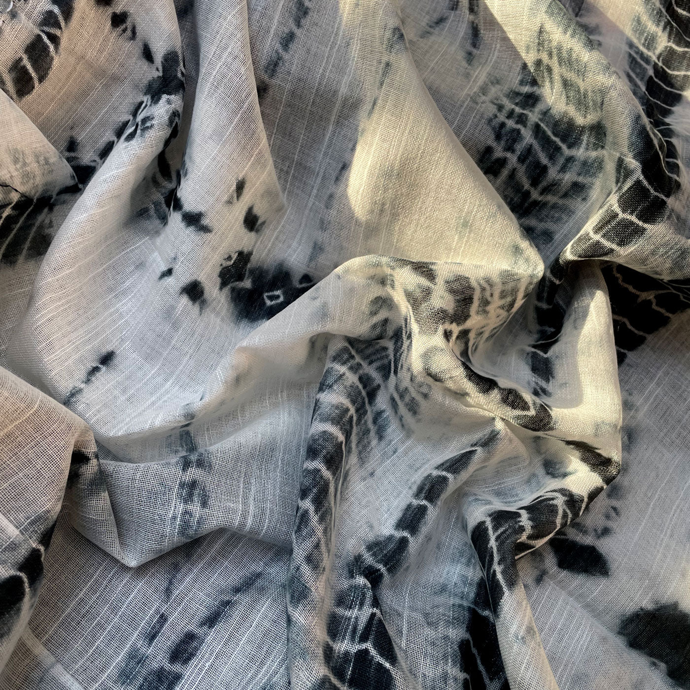 Castlerock Shibori Cotton Linen Saree