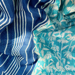 Load image into Gallery viewer, Bluebird Organic Linen Saree
