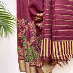 Load image into Gallery viewer, Chilli Pepper Cotton Silk Saree
