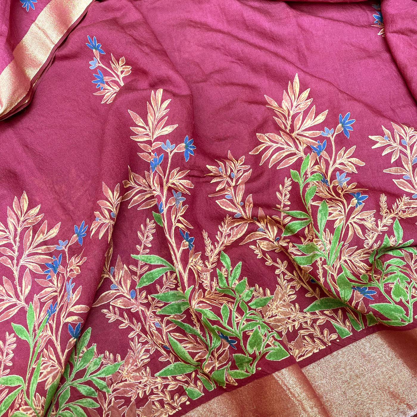 Chilli Pepper Cotton Silk Saree