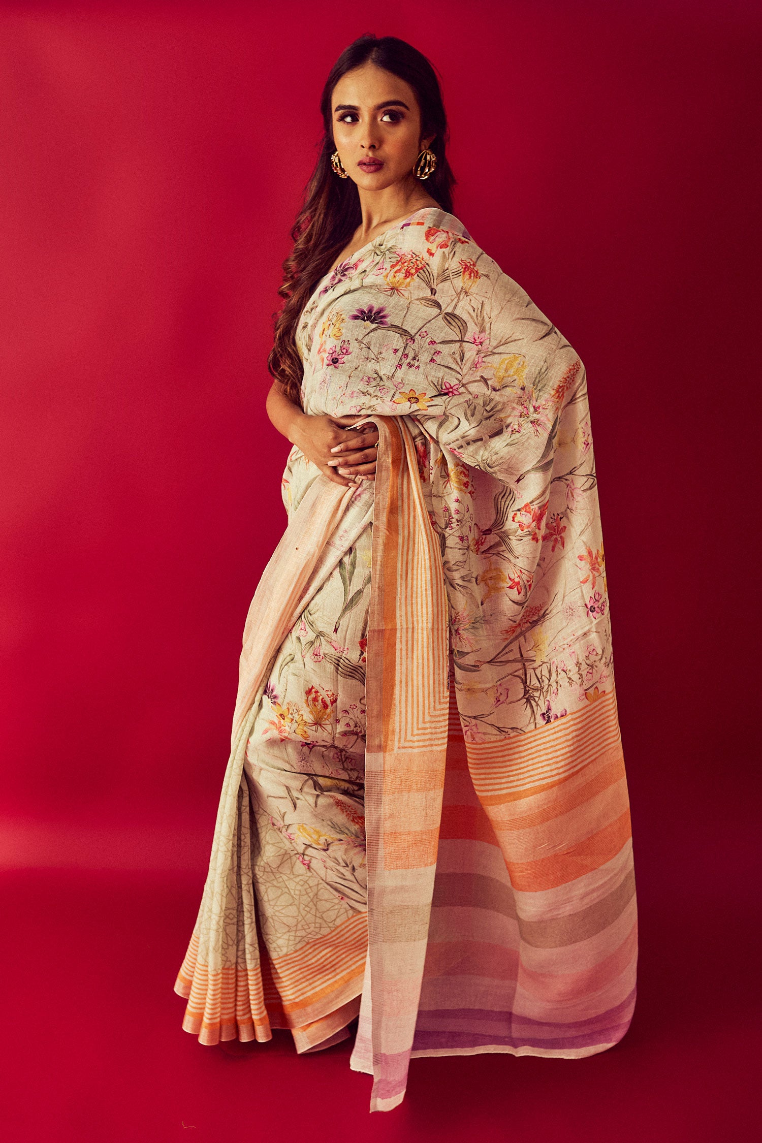 Partners In Crime - Linen Saree