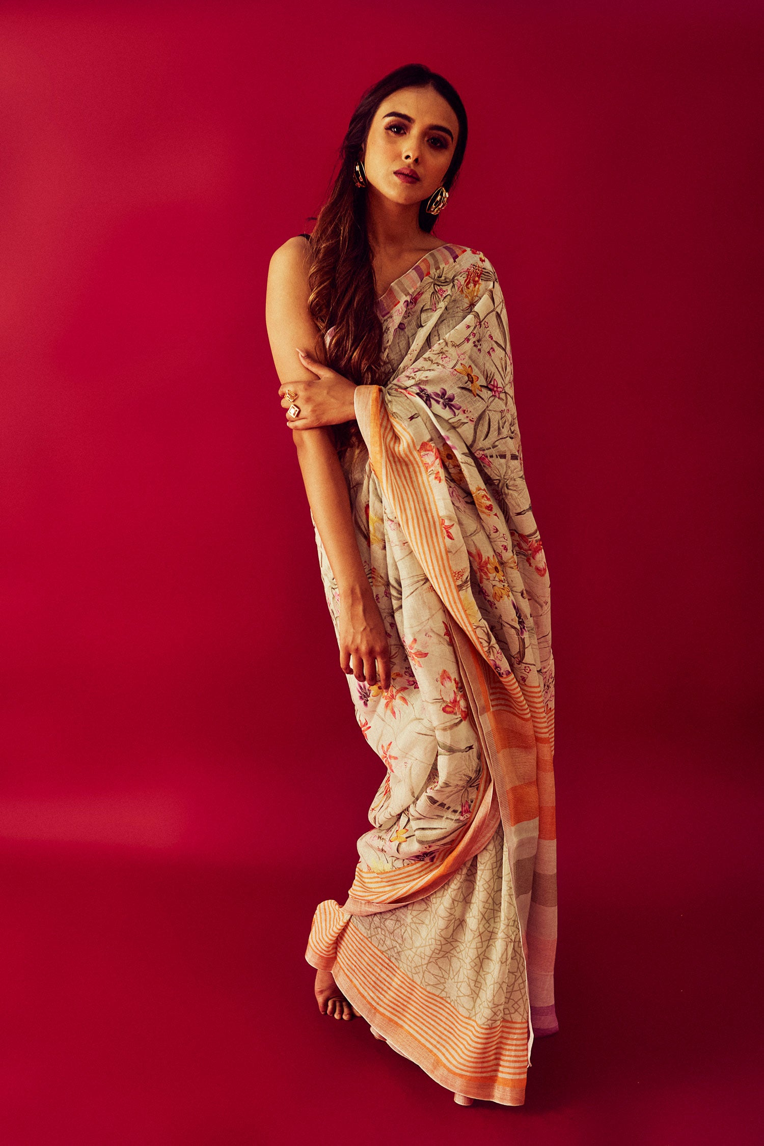 Partners In Crime - Linen Saree