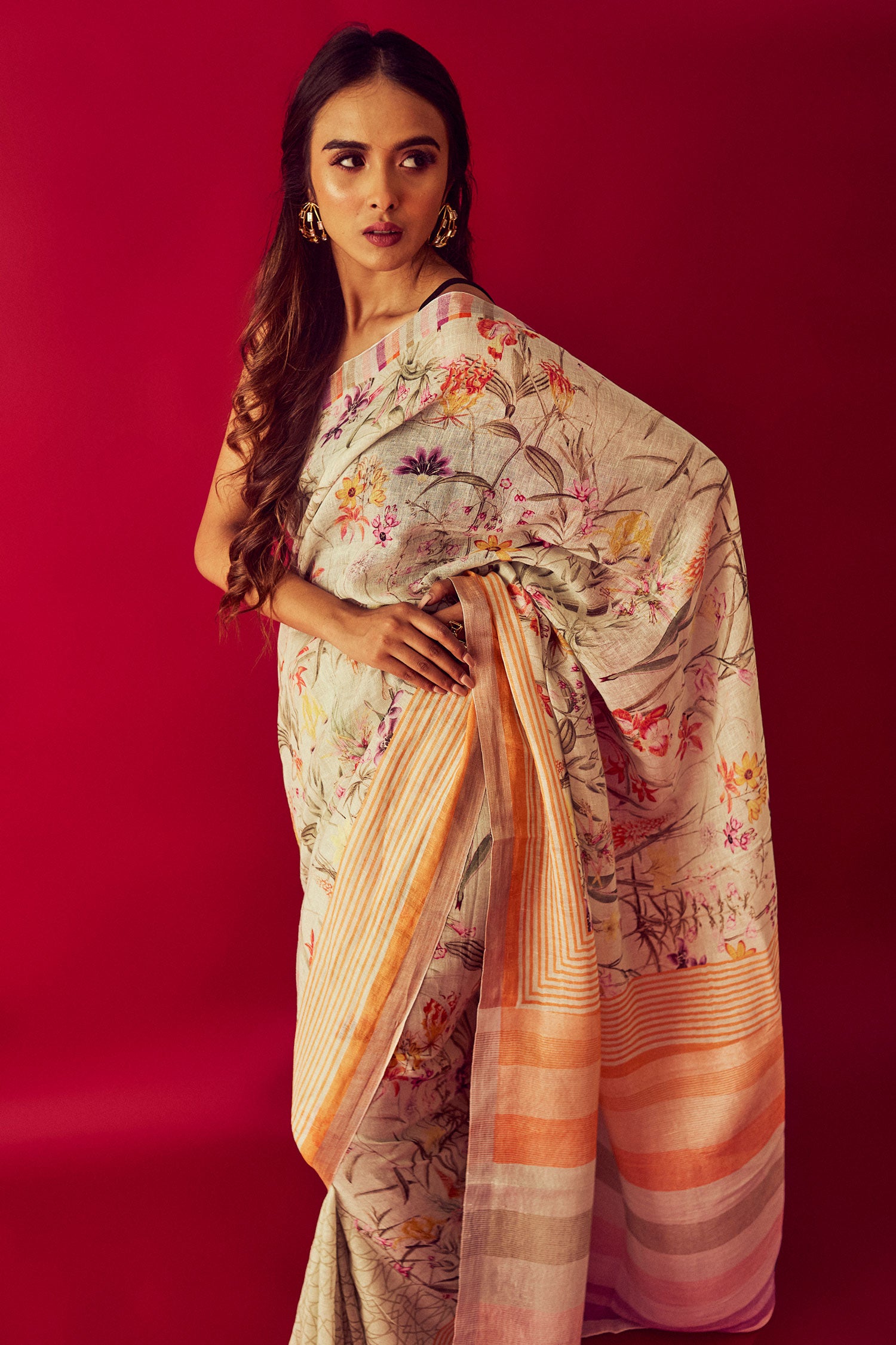 Partners In Crime - Linen Saree