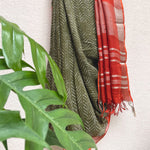 Load image into Gallery viewer, Green Pastures Organic Linen Saree
