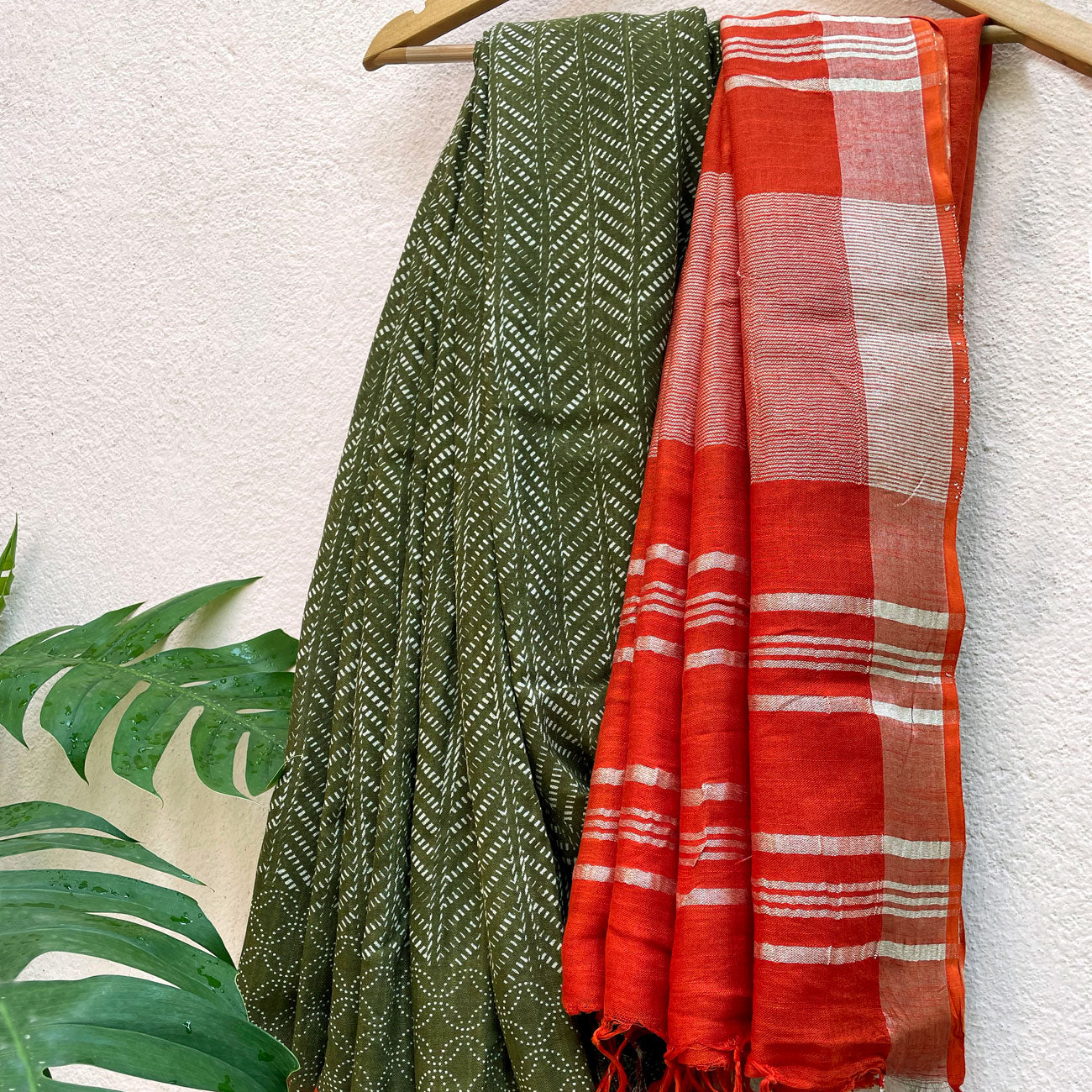 Green Pastures Organic Linen Saree