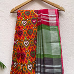 Load image into Gallery viewer, Autumn Glory Organic Linen Saree
