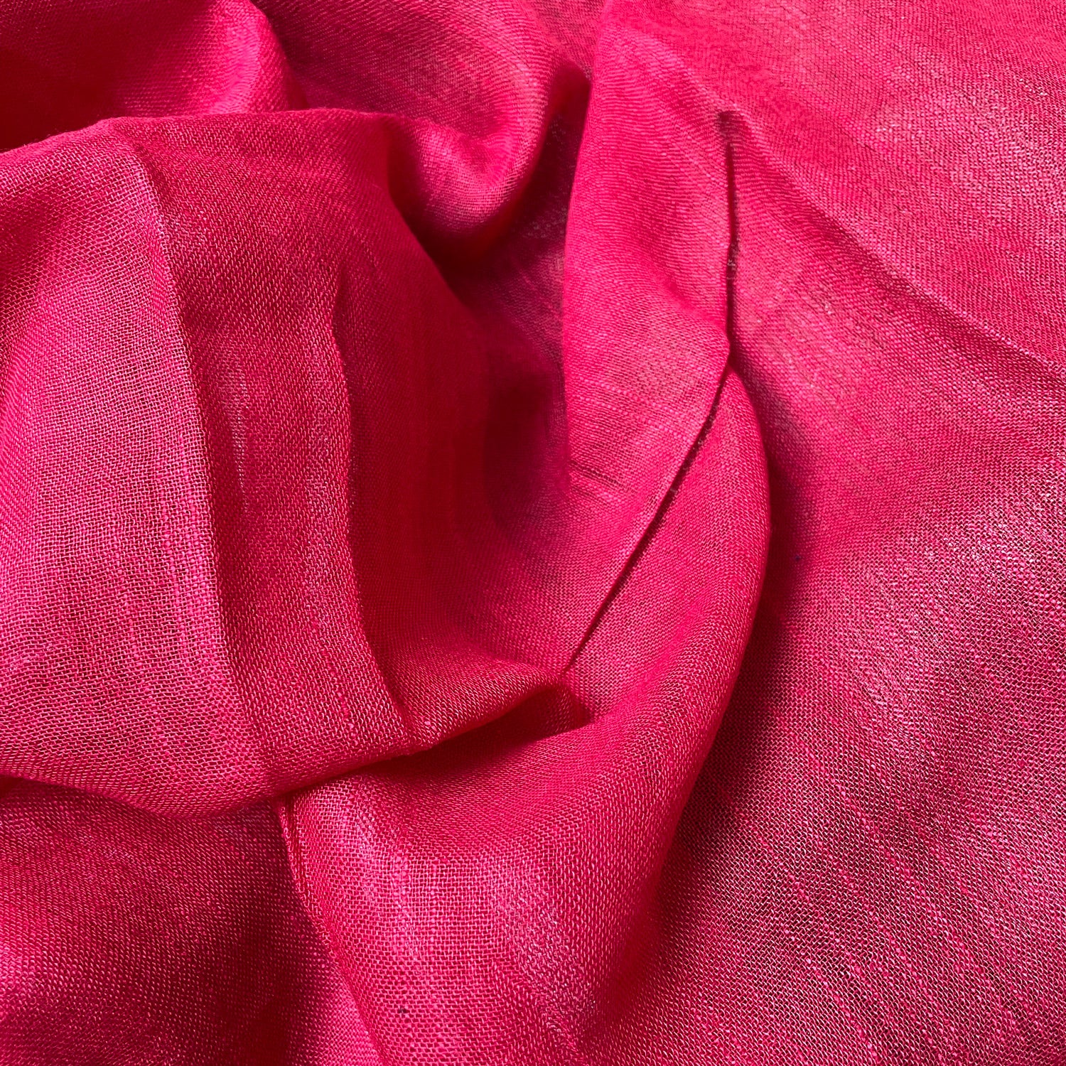 Autumn Glory Organic Linen Saree