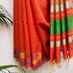 Load image into Gallery viewer, Tigerlily Tussar Dupion Silk Saree
