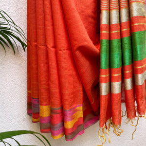 Tigerlily Tussar Dupion Silk Saree