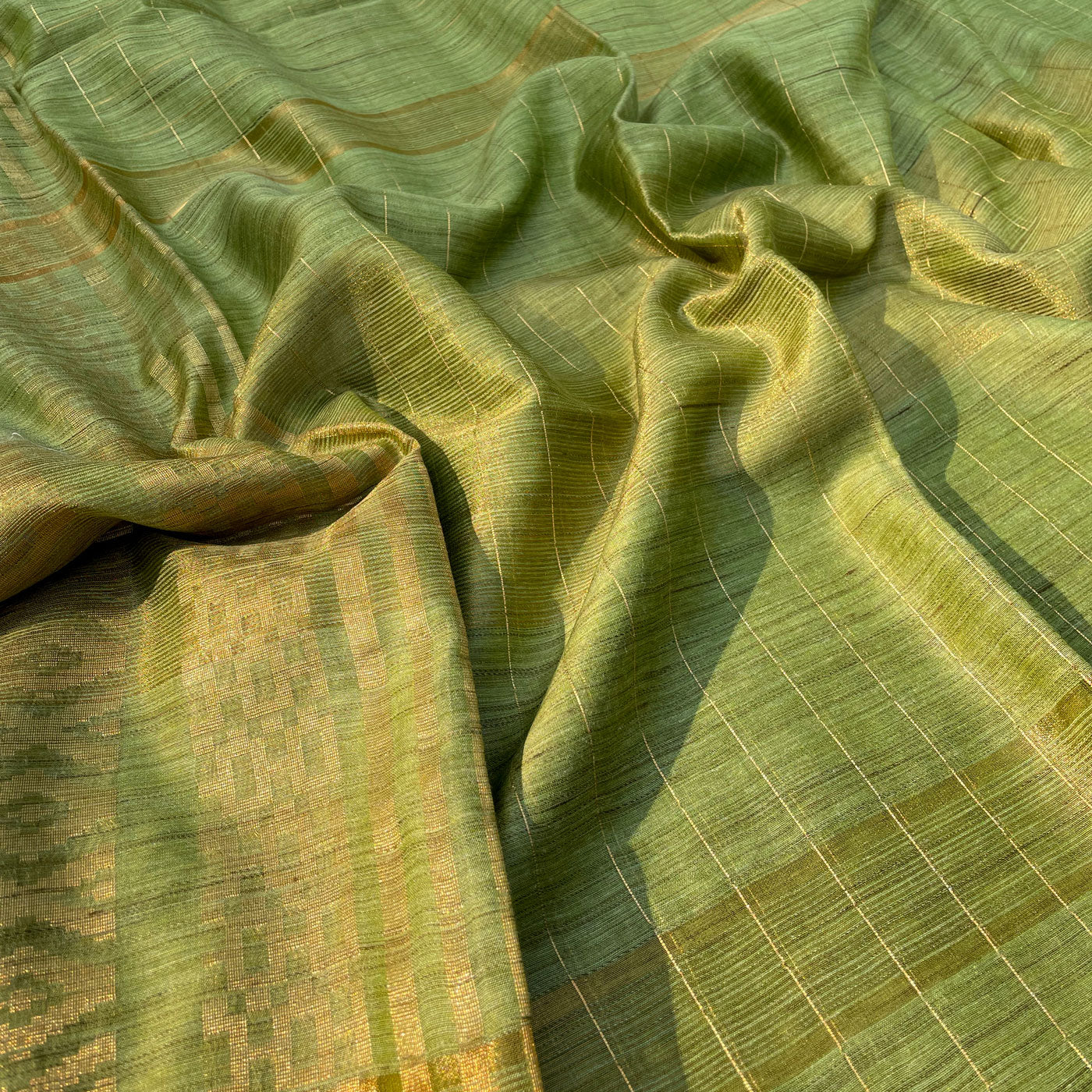 Khadi tussar silk on sale fabric