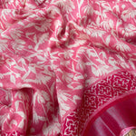 Load image into Gallery viewer, Paradise Pink Organic Linen Saree
