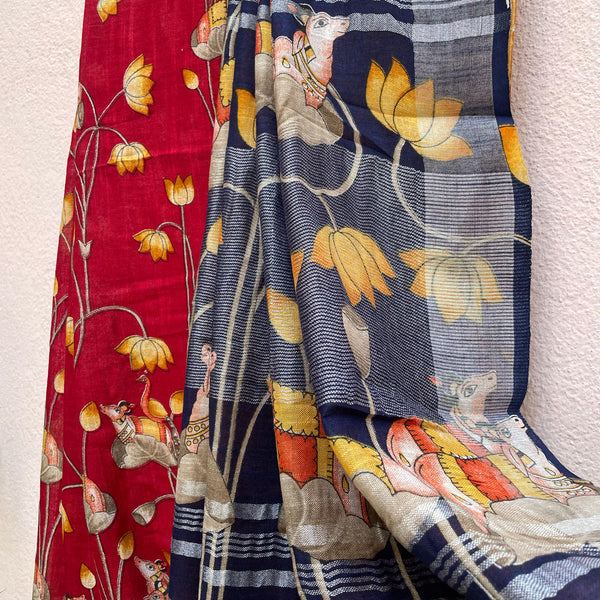 Pichwai Bandhani Saree in Georgette – Khatri Jamnadas Bechardas