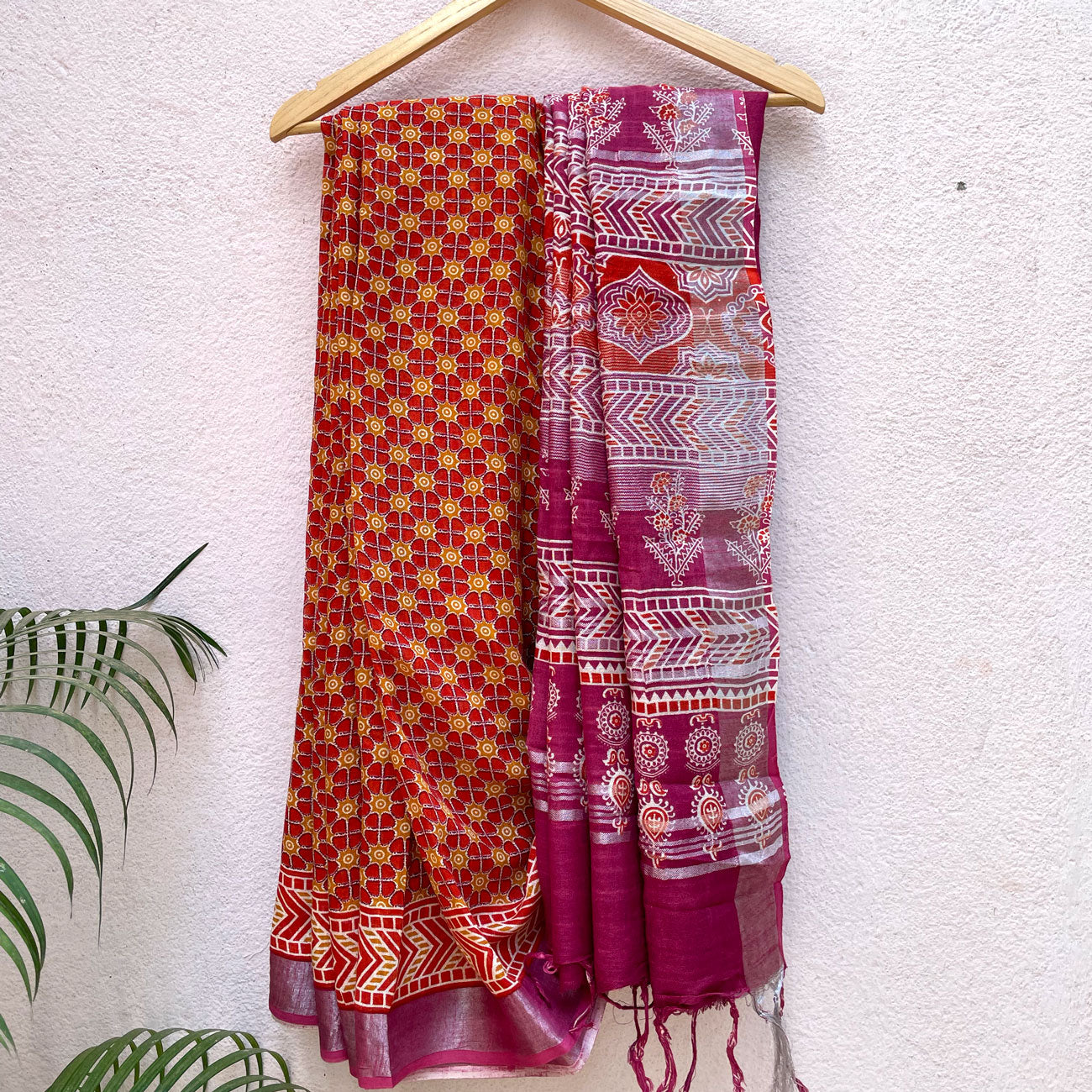 Salsa Organic Linen Saree