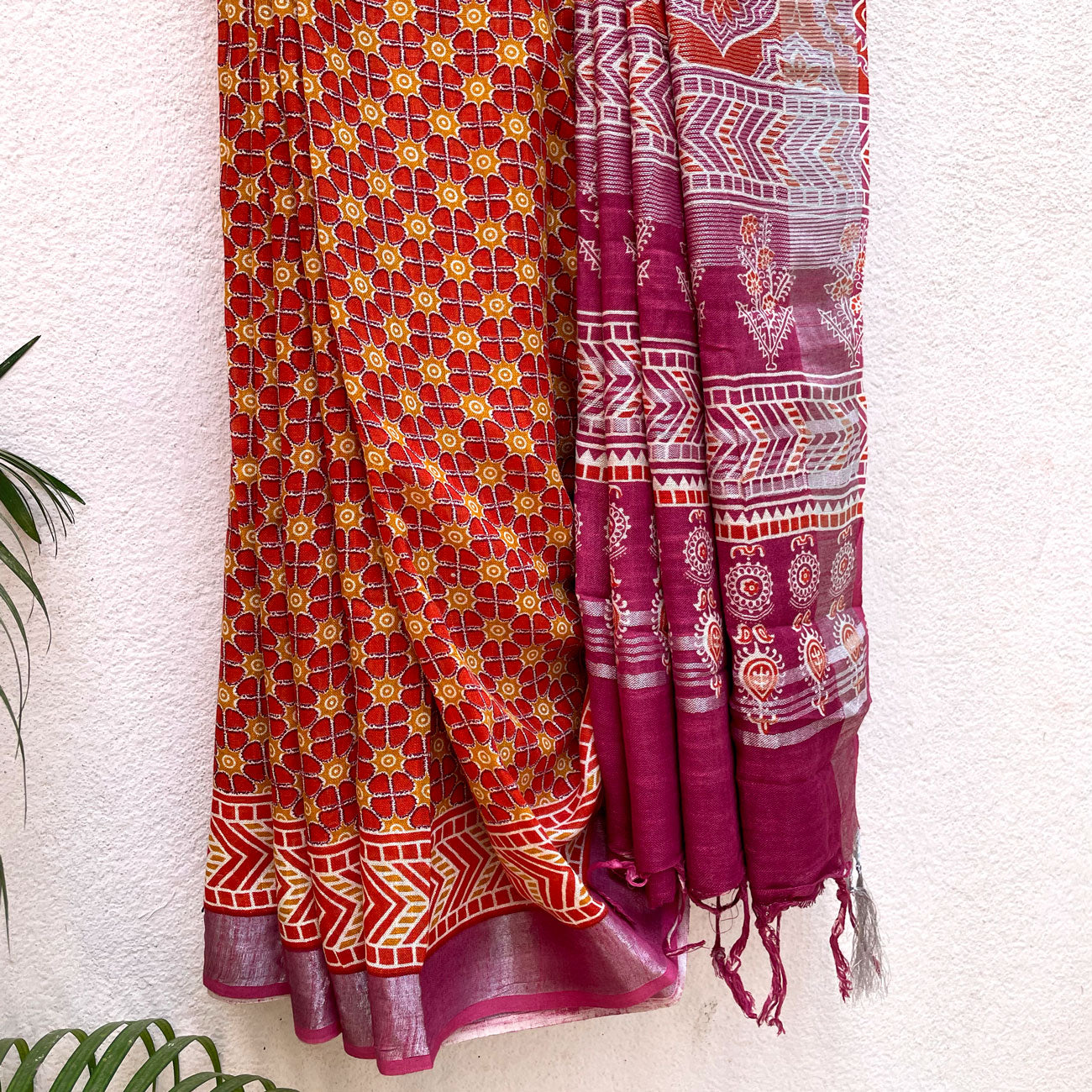 Salsa Organic Linen Saree