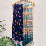 Load image into Gallery viewer, Scandi Bird Organic Linen Saree
