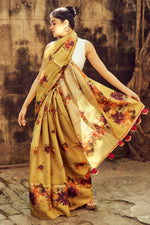 Load image into Gallery viewer, Sisterhood - Desi Tussar Silk Saree
