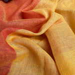 Load image into Gallery viewer, Sunset Vibes Pure Linen Saree
