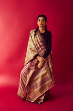 Load image into Gallery viewer, Totally Lit - Desi Tussar Silk Saree
